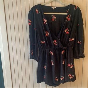 En Creme Floral Romper